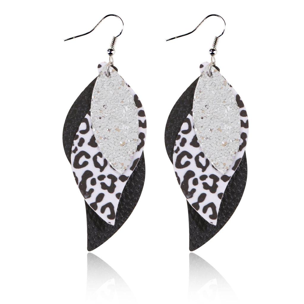 Stylish PU Leather Earrings: Creative Designs & Shapes