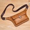 WEIXIER Men's Leather Sling Bag Crossbody Shoulder Bag Waterproof Messenger Waist Chest Bag Briefcase Travel Bag