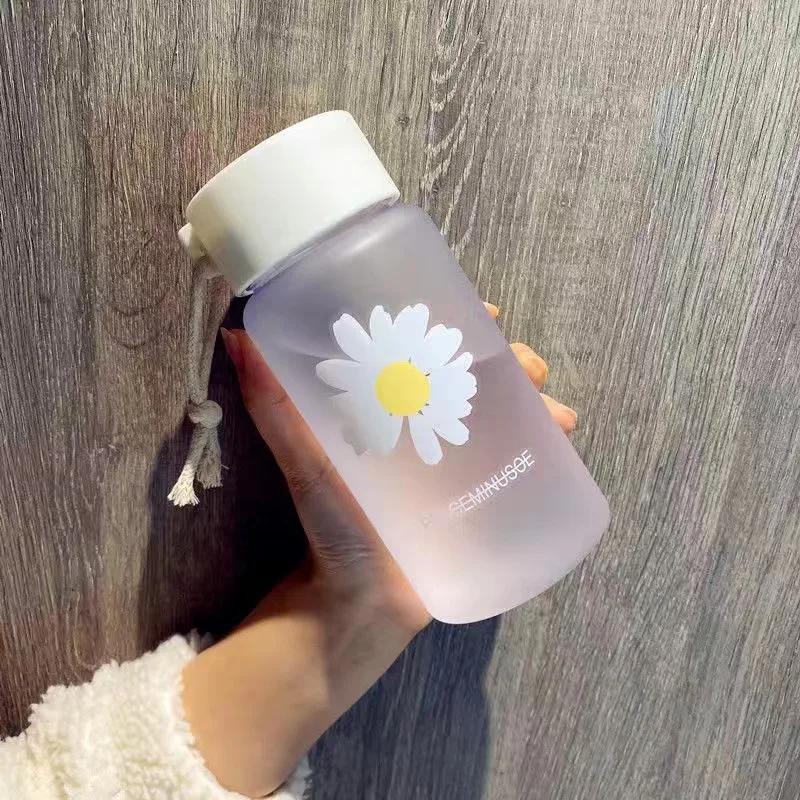 400ml Drinkware Daisy Custom Water Bottle Stainless Steel Thermos Bottle  Drink Items Simple Vacuum Flasks Men Women Air Up