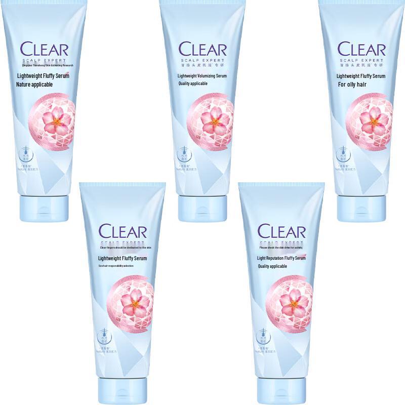 Clear & Clear Легкая эссенция для ухода за кожей головы, придающая объем (5-Pack)