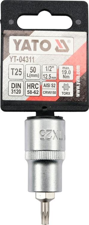 TORX KEY 1/2"""" T25 L55MM YT-04311 YATO