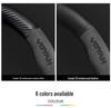 3D Embossed Suede & Genuine Leather Steering Wheel Cover with Carbon Fiber Grip