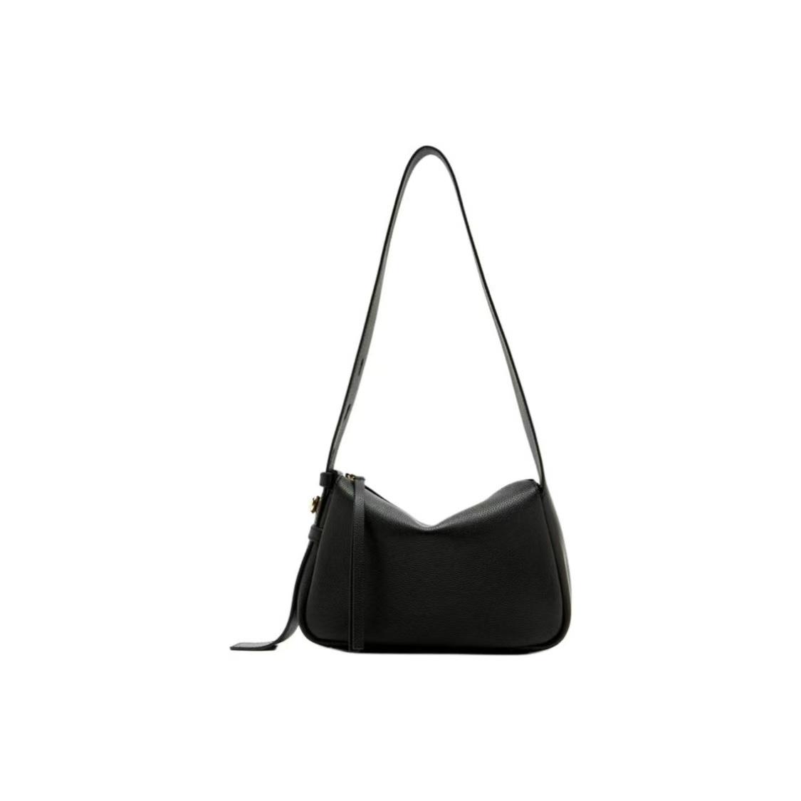 

Tory Burch Romy Classic Logo Leather Shoulder Bag Small Women Shoulder Bag Black 176674-001 Basic Set (Bag+Dust Bag)
