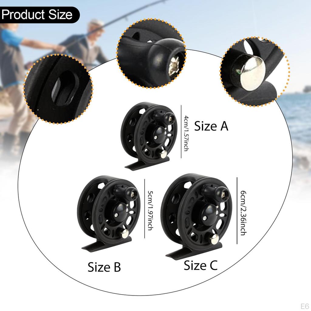 Fly Fishing Reel 3kg Drag Labor Saving Ice Tackle Interchangeable Left &amp; Right Handed