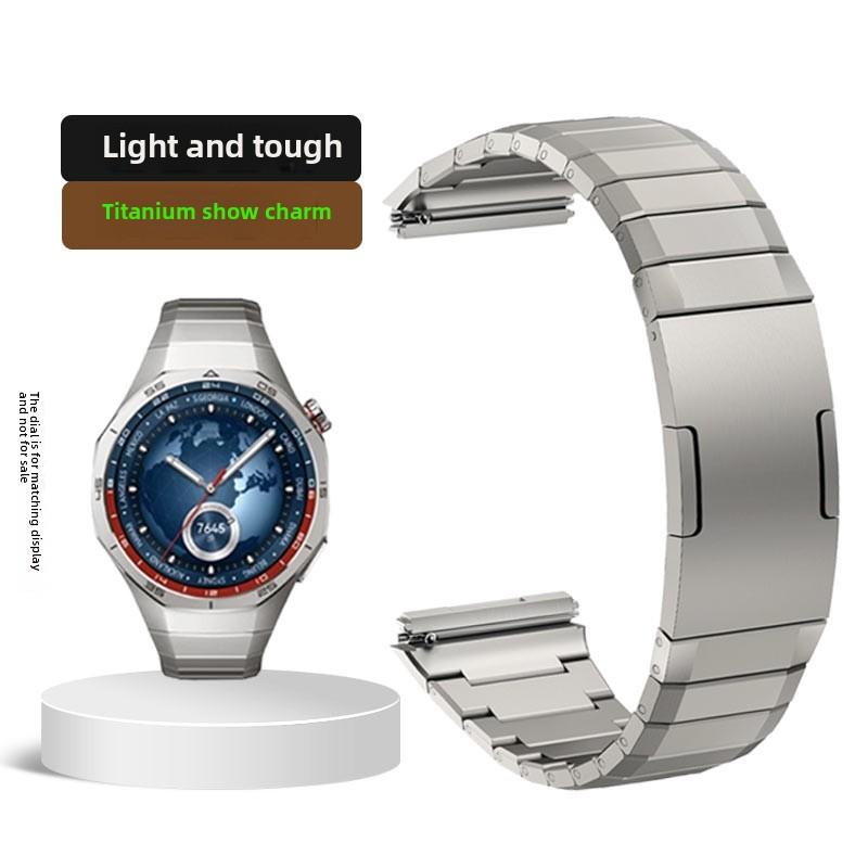 Для часов Huawei gt5 Pro Gt5pro Металлическая полоса из титанового сплава Умные часы Ремешок для запястья Быстрый ремешок мужской Ремешок Браслет аксессуары GT5 PRO