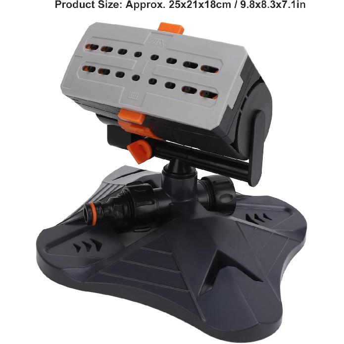 

16 Hole Lawn Sprinkler, Automatic Swing Garden Water Sprinkler With 4 Spray Modes Adjustable Oscillating Sprinkler for Garden Yard Farm