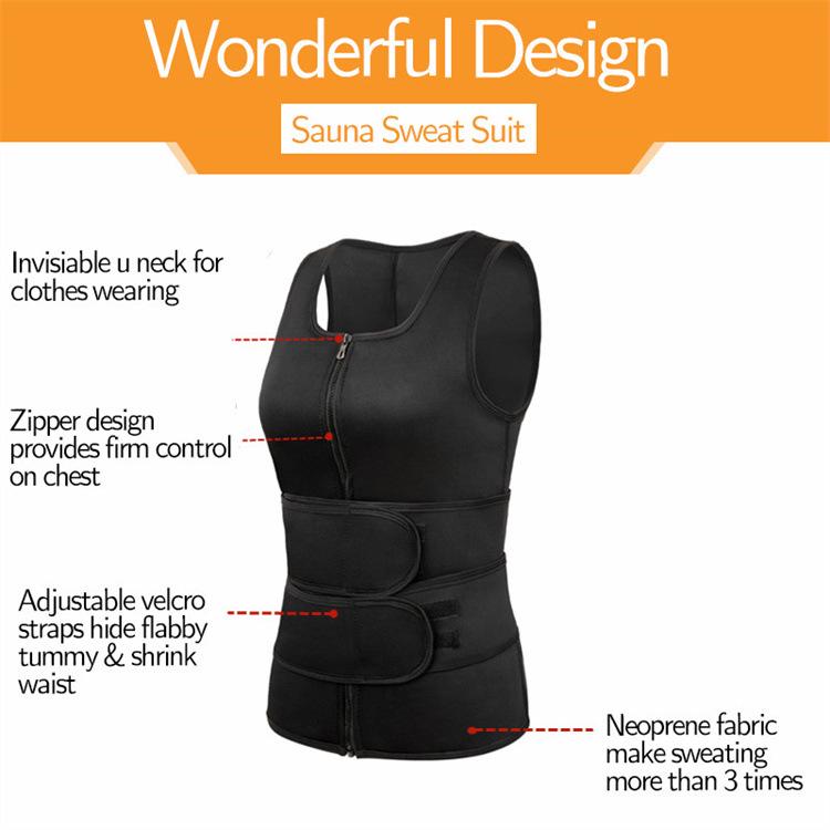 Gilet Sudorifero Modellante da Uomo - Taglia Grande Waist Trainer Corsetto Sportivo