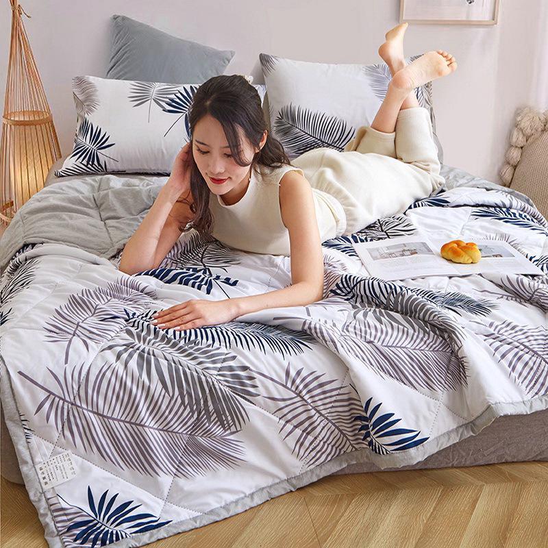Washed Cotton Summer Quilt for Kids, Machine Washable, Perfect Gift, Air Conditioning Blanket