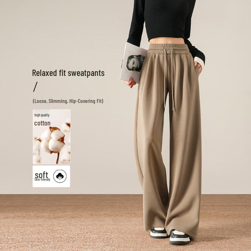 

HSTYLE Женские брюки свободного кроя с широкими штанинами и эффектом пуш-ап 2XL