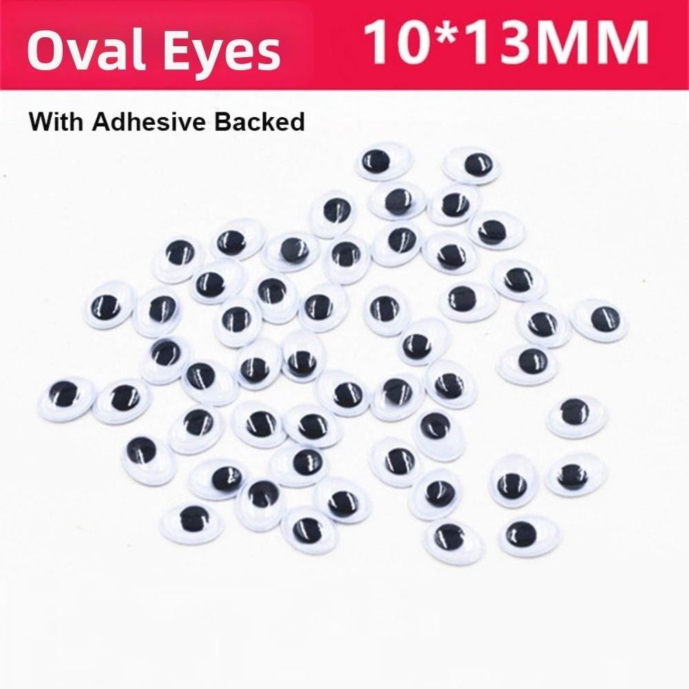 100pcs/bag Plastic Wiggling Moving Eyes 3D Kindergarten Handmade Dolls Eyes Dolls Activity Eyes