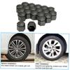   Black 17mm Car Wheel Nut Covers, 20Pcs     Set for , Enhance Finish    