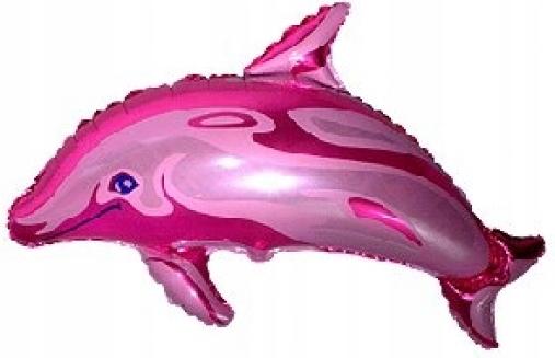 Foil Balloon 24" Fx - "Big Dolphin" (Pink)