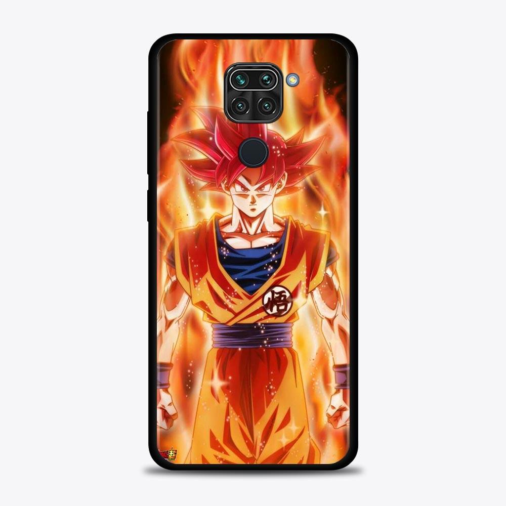 Phone Case For Xiaomi Redmi Note 9S 9 10 8 11 Pro 9T 8T 7 Cover for Redmi K40 9A 9C Coque Silicone Dragon Ball Z Super DBZ Goku