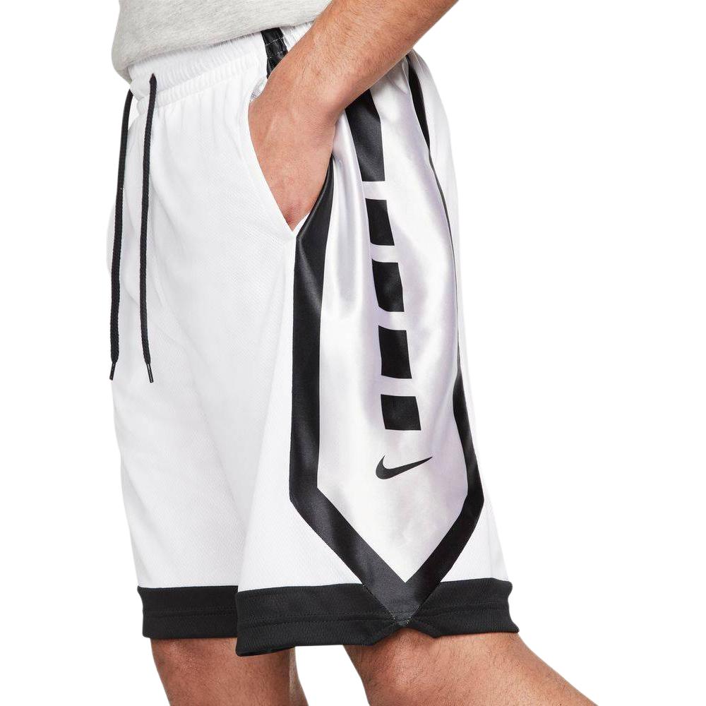 Nike Pantaloncini Casual Dritti con Lacci e Stampa Logo da Uomo Bianco DH7142-100