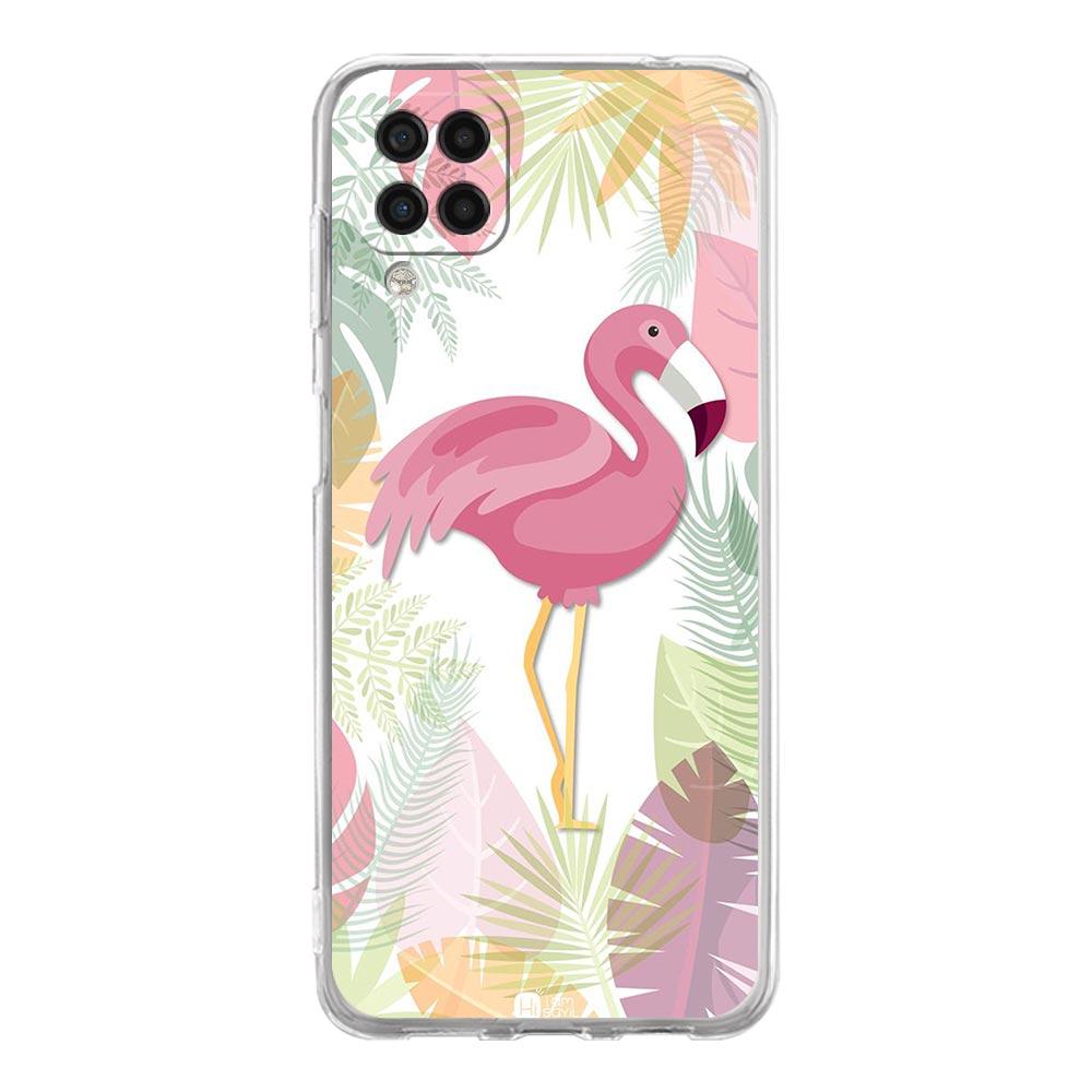 

Phone Case For Samsung A13 A33 A35 A55 A73 A53 A23 A51 A71 A21S A31 A41 A05s A03S A15 A25 5G Cover lovely Pink Flamingos leaf Samsung A53 5G