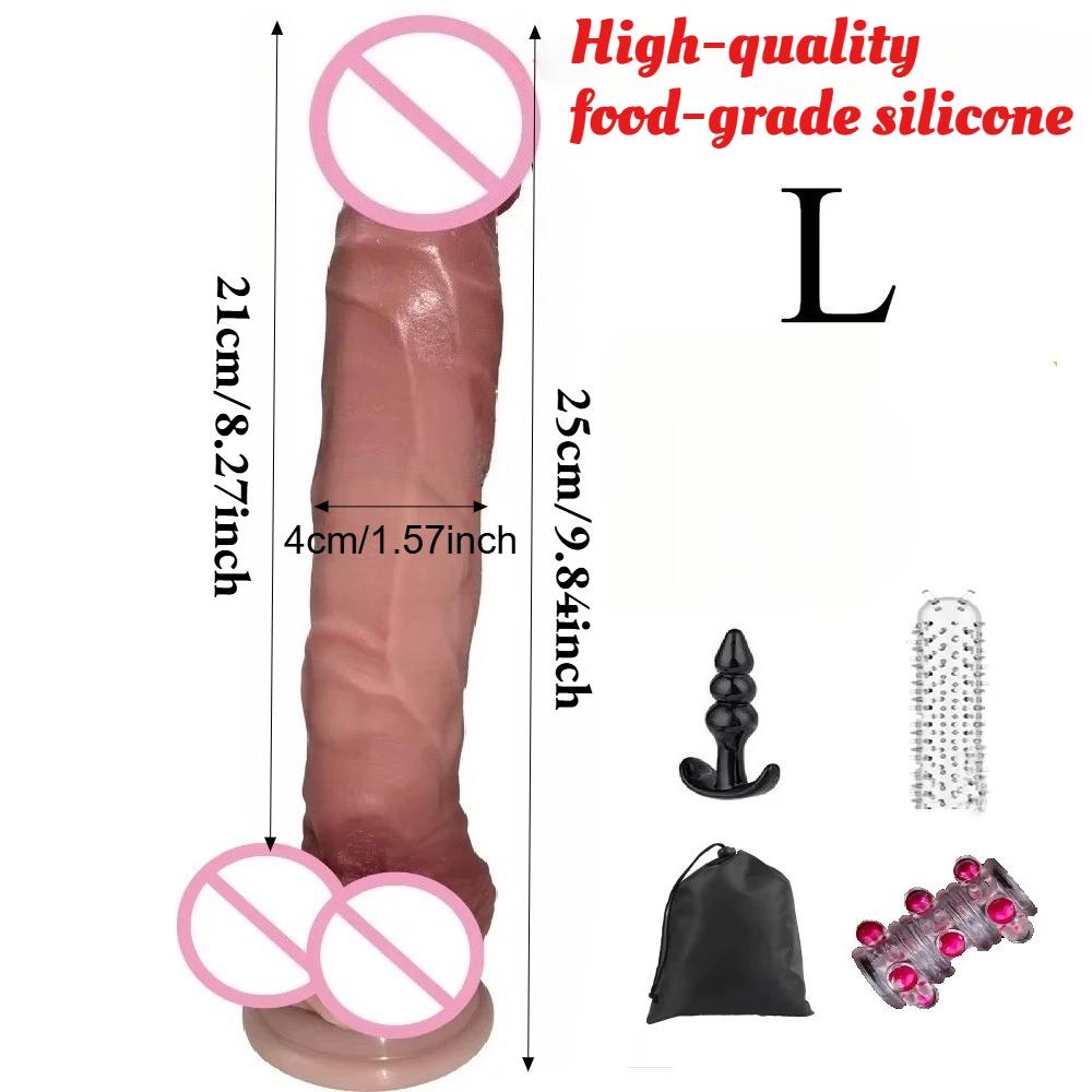 Realistic Silicone Dildo with Suction Cup Anal G-Spot Masturbator Penis Adult Sex Toys Huge Dildos for Women Rubber Cock Gode