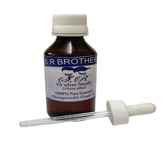 

S.R Brothers Fir silver Needle (Abies alba) Pure & Natural Therapeutic Grade Essential Oil Plastic with Dropper 10 ml
