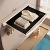 LISM Bathroom Towel Rack with Storage Shelf