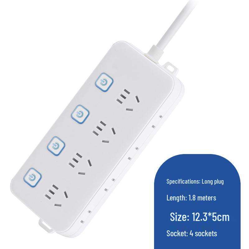 Multi-Function USB Charging Power Strip with Independent Switch