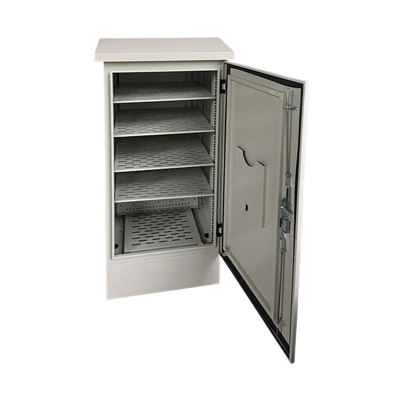 Waterproof Floor-Standing Outdoor Cabinet with Safety Lock, Stainless Steel, Floor-Mounted
