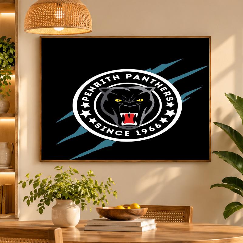 5D Diamond Painting Penrith Panthers DIY Full Drill Diamond Art Kit Home Decoration