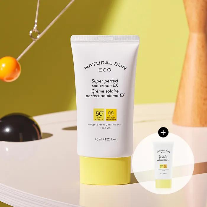 [1+1] The Face Shop Natural Sun Eco Super Perfect Sun Cream EX 45ml