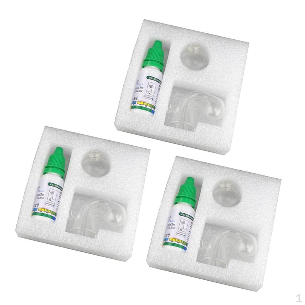 

3 шт. Аквариумный CO2 Стеклянный Каплетест Долгосрочный Монитор Тест Аквариум