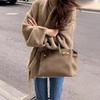 Fall Winter Warm Women Oversized Knitted Cardigan Casual Open Front Long Sleeve Sweater Coat Outerwear