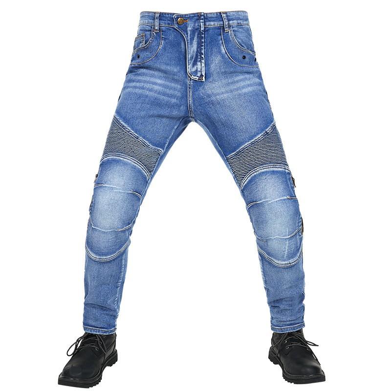 Motorcycle Protective Pants Men Women High-Stretch Kevlar Reinforced Riding Trousers Safety Gear Spring Season Small