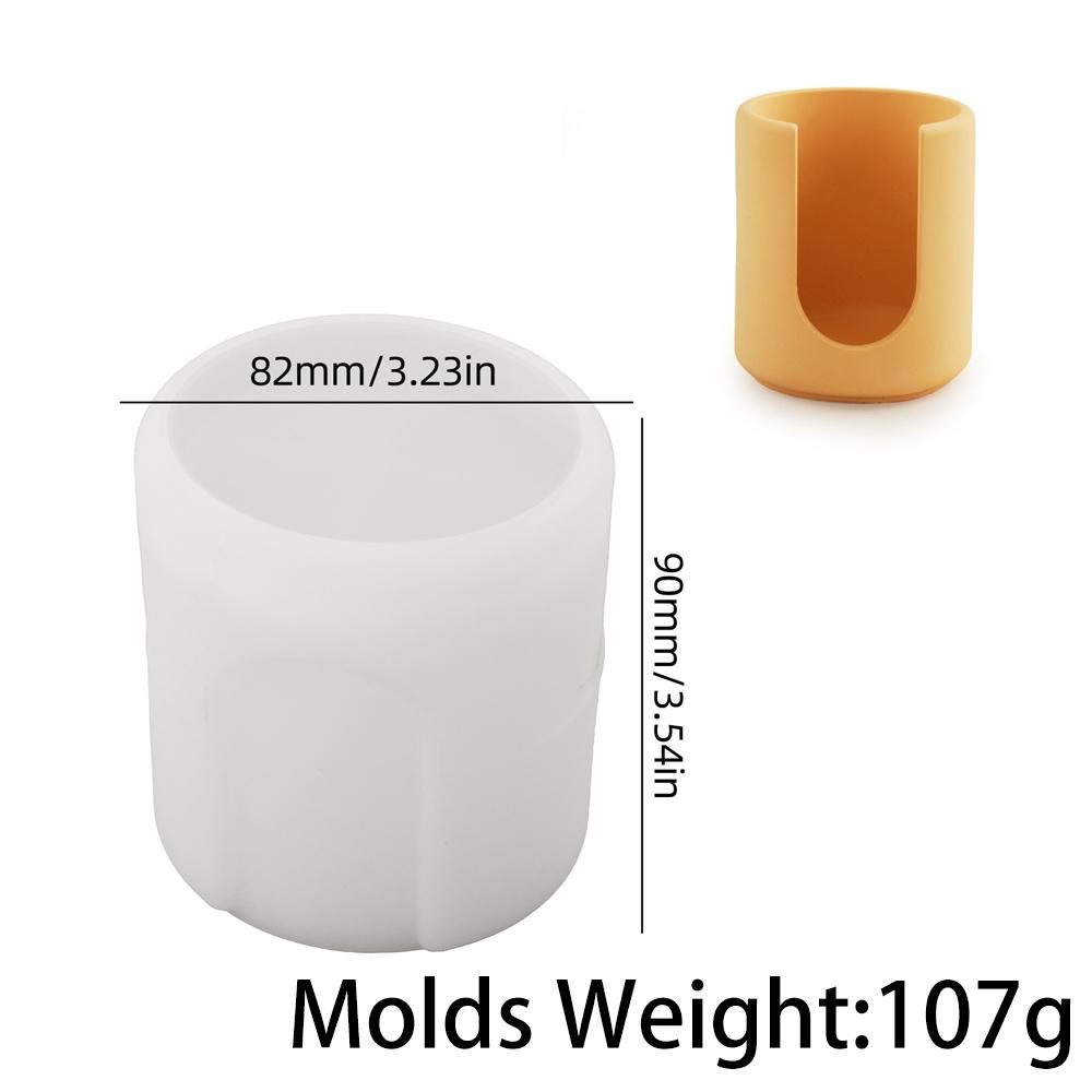 Round Hydroponics Vase Silicone Mold DIY Handmade Essential Oil Wax Melting Furnace Plaster Resin Plant Flowerpot Casting Molds