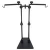 Reptile Lamp Stand Multipurpose Double Hook Adjustable Terrarium Metal Light Stand for Reptile
