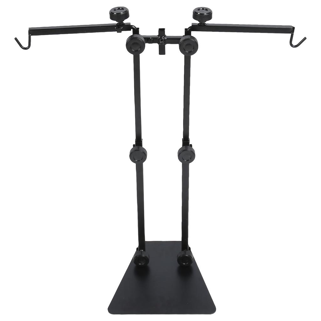Reptile Lamp Stand Multipurpose Double Hook Adjustable Terrarium Metal Light Stand for Reptile