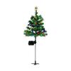 2PC Solar Christmas Tree Lights Outdoor Waterproof Christmas Holiday Atmosphere Decoration Courtyard Garden Ground  Lights