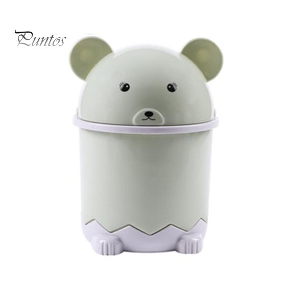 

Творческий износостойкий настольный мусорный ящик большой емкости, маленькая настольная мусорная корзина для офиса зелёный