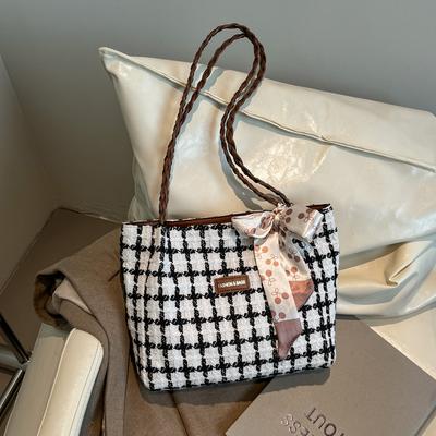 Una Borsa Tote di Nicchia di Grande Capacità in Stile Universitario e alla Moda per il Pendolarismo Primavera ed Estate, Borsa a Spalla