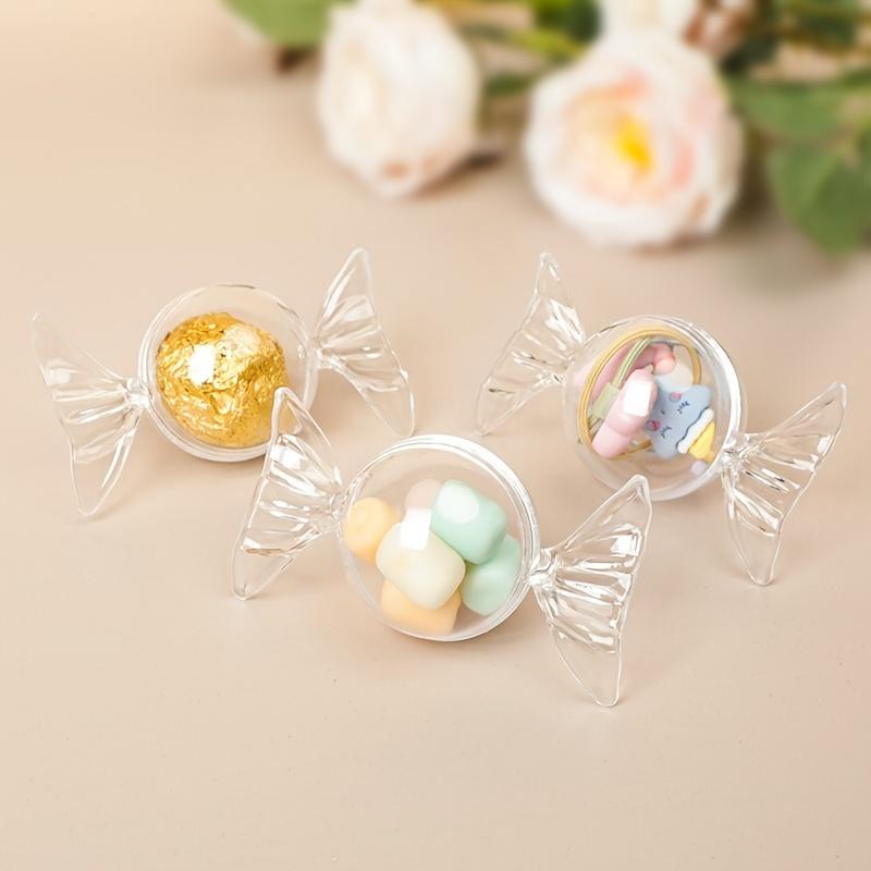 12 Pieces, Transparent Plastic Candy Boxes, Candy Packaging Boxes, Mini Bottles, Candy Gift Boxes, Birthday Party Decorations