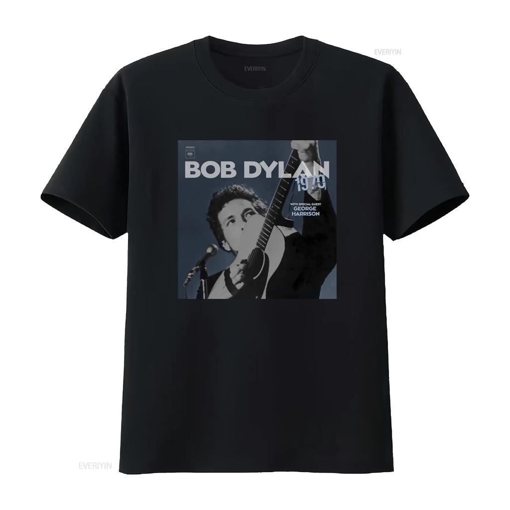 Bob Dylan Vintage 90s Retro Legend Singer T Shirt Robert Allen Zimmerman with George Harrison Special Guest Design vintage