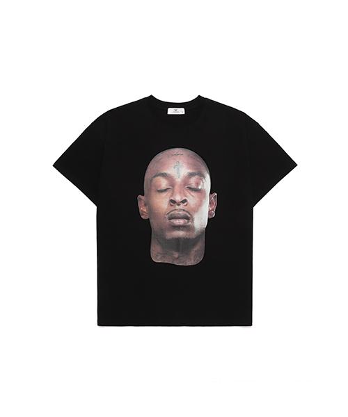 Tener [Unisex] Oversized Black Guy Short Sleeve T-Shirt Black 2