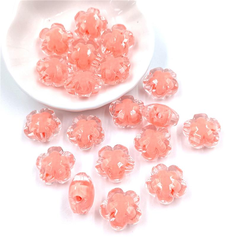 

Товары для вечеринок Прозрачные матовые цветочные сэндвич-бусины оптом своими руками для 10 шт. 17*11 мм ожерелье браслет изготовление ювелирных изделий кулон Transparent Flower оранжевый