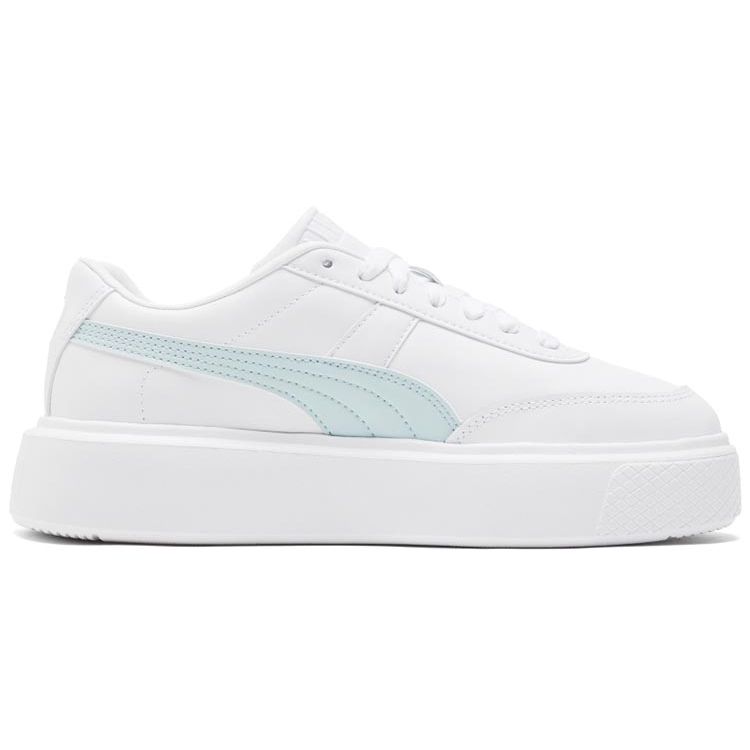 Puma Oslo Maja Lightweight Durable Non-Slip Low-Top Skate Shoes Women Sneakers White Blue 374864-03