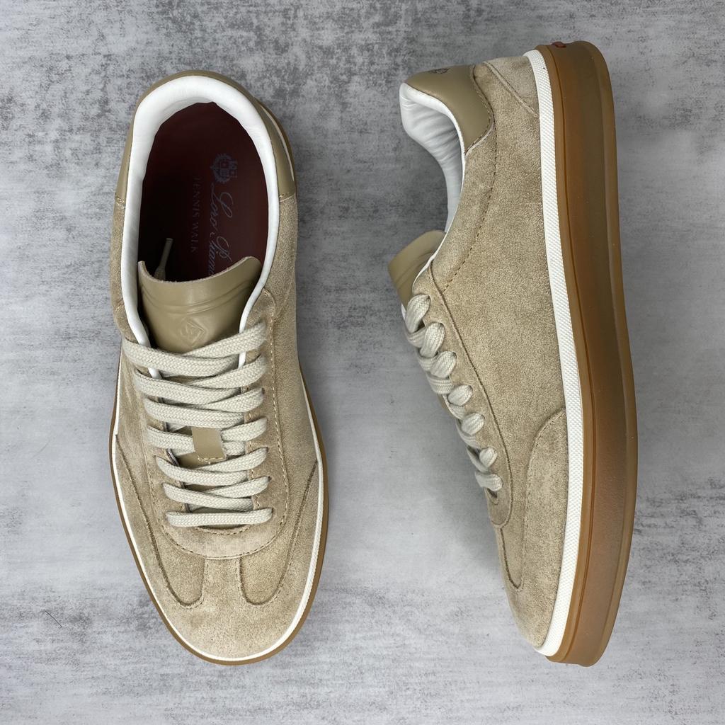 Holiday Gift Luxury Shoes Casual Sneakers Handmade Unisex Style Leather Upper Calfskin Lining Oxford Sole Breathable Non-slip