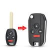 2/3/4Btn Modified Filp Remote Key Shell Fob Case For Honda Fit Crv Civic Insight Ridgeline Hrv Jazz Accord 2003-2013