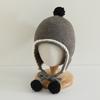 Winter Baby Beanie Cap Tassel Ear Protection Hat Sweet Baby Knitted Cap  Kids
