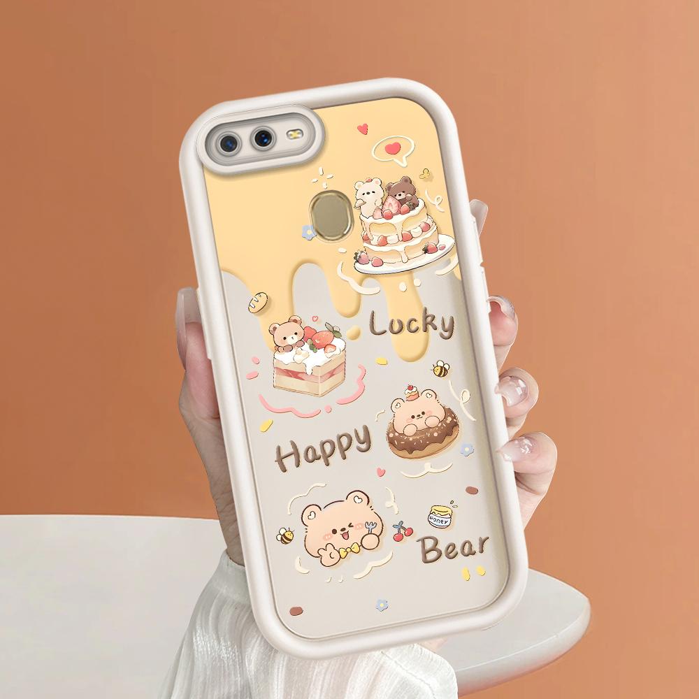 Coque de protection antichoc en silicone souple avec motif de dessin animé pour appareil photo OPPO Reno Realme OnePlus