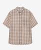 MINDBRIDGE [Air Cool] Check Oversized Short Sleeve Shirt - 2 Colors