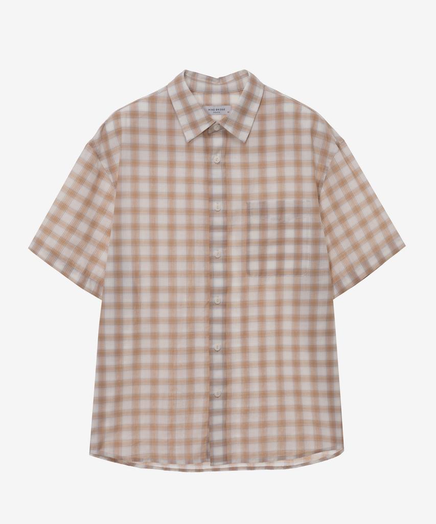MINDBRIDGE [Air Cool] Check Oversized Short Sleeve Shirt - 2 Colors