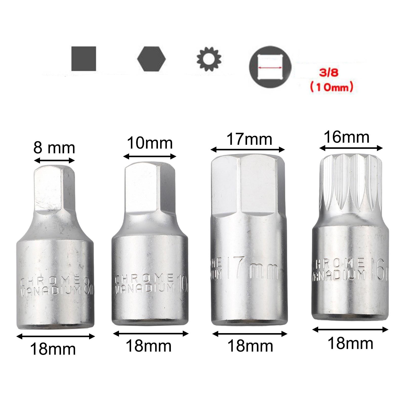 

Oil Sump Drain Socket Wrench 38 Drive for M16 H17 S8 S10 Gearbox Repair