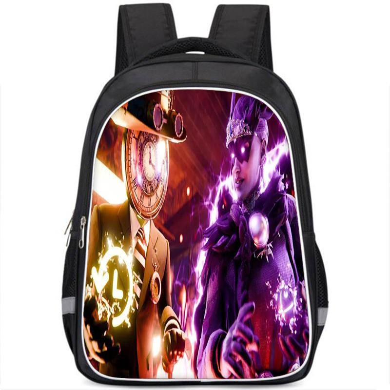 Vibrant Cartoon Character Backpack For Kids Stylish Oxford Cloth Large Capacity