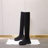 High boots women's 2026 autumn and winter new elastic knitted knee boots slim calf socks elastic boots