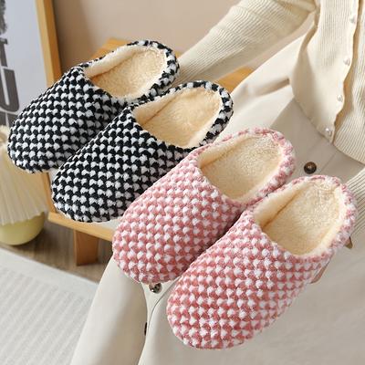 Pantofole piatte da interno unisex, calde e confortevoli, scarpe a punta chiusa, scarpe da casa